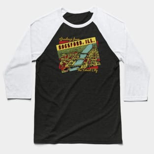 Greetings From Rockford Illinois the Forest City Baseball T-Shirt